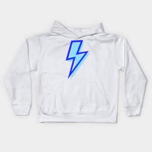 Blue Lightning Bolts Layered Kids Hoodie